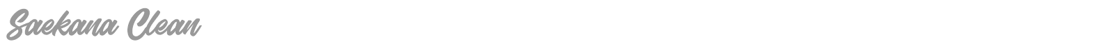 Saekana font preview
